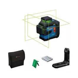 Bosch GLL 80-33 G Professional - Niveau laser rotatif 3 lignes avec protection IP65, robuste, inclut 4 piles LR6 AA