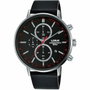 Lorus RM365FX9 Chronographe Homme avec Bracelet en Cuir Noir