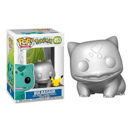 Funko Pop! Bulbasaur Pokémon S6 Jumbo Édition Spéciale Métallique Argentée
