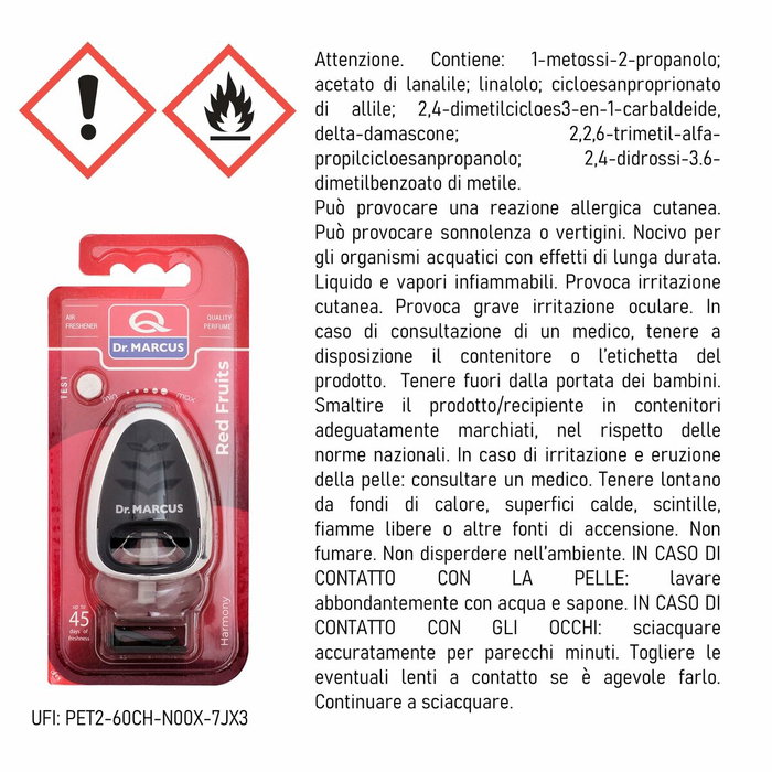 Dr Marcus Harmony Parfum de Voiture Fruits Rouges