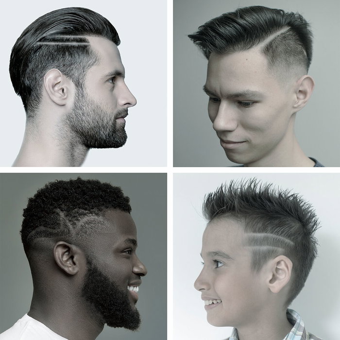 Pack Moule pour Rasage de Barbe Hipster Barber et Tondeuse à Cheveux Professionnelle Rechargeable avec Accessoires InnovaGoods