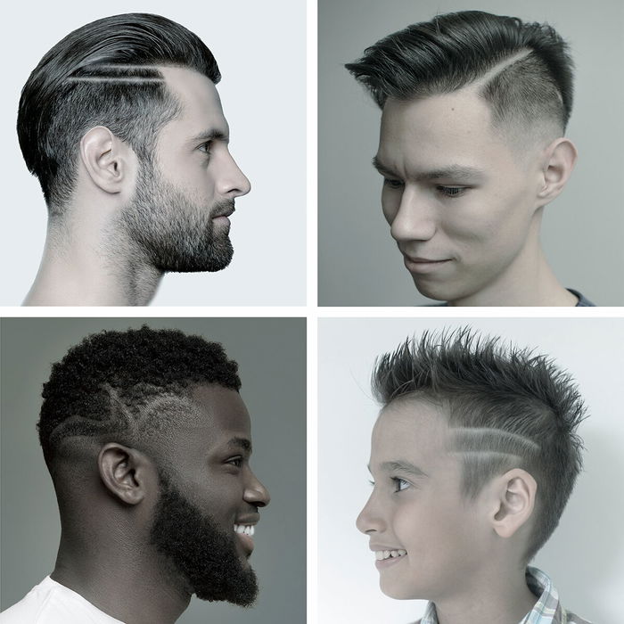 Pack Moule pour Rasage de Barbe Hipster Barber et Tondeuse à Cheveux Professionnelle Rechargeable avec Accessoires InnovaGoods