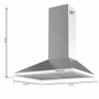 Cecotec Bolero Flux PM 603500 Inox B Hotte standard