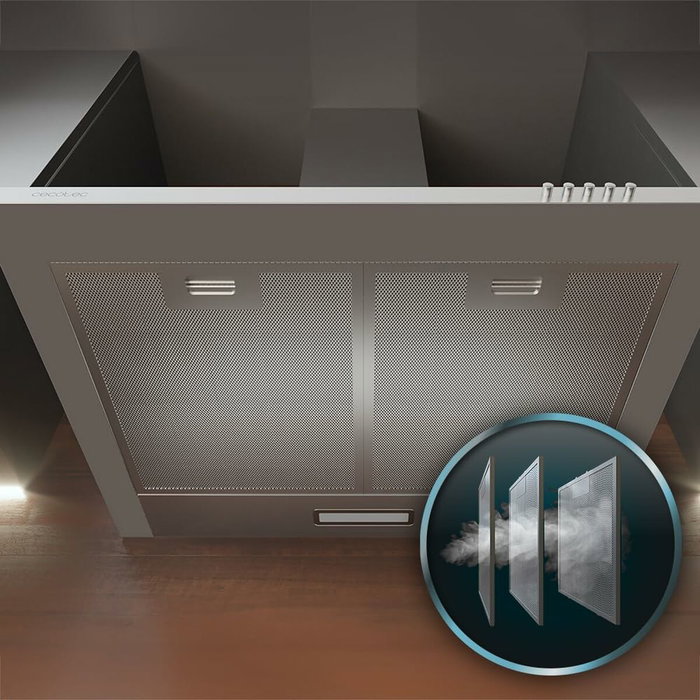 Cecotec Bolero Flux PM 603500 Inox B Hotte standard Cecotec Bolero Flux PM 603500 Inox B Hotte standard
