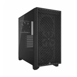 Corsair Boîtier PC 3000D AIRFLOW CC-9011251-WW, Moyen-Tour ATX Noir avec 2 Ventilateurs SP120 ELITE, Refroidissement Optimal