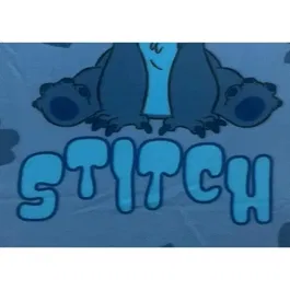 Stitch - Plaid polaire Disney Lilo & Stitch, 100x140 cm, couverture douce avec motif personnage, idéal pour canapé ou lit