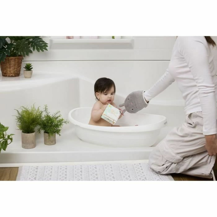 Ingenuity Baignoire bébé Sylvi évolutive Blanc et Taupe