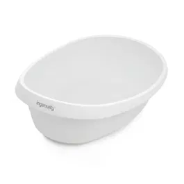 Ingenuity - Baignoire Bébé Sylvi - Baignoire 3 en 1 Evolutive avec Hamac Lavable, Gant de Toilette et Jouets de Bain - 0 à 6+ Mois