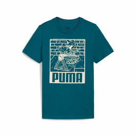 T shirt à manches courtes Enfant Puma Ess+ Mid 90S Graphic Bleu