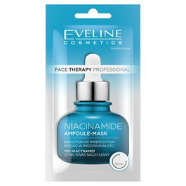 Eveline Cosmetics Therapy Professional - Masque Crème Visage à la Niacinamide Anti-Points Noirs - Après Nettoyage - 8 ml