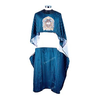 ZZMEN Cape de coupe imperméable à rayures bleues avec fenêtre ZZMEN Cape de coupe imperméable à rayures bleues avec fenêtre
