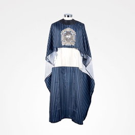 Zzmen Housse de couette imperméable 140x160 cm, 100% polyester avec rayures bleues, à fenêtre et fermeture par boutons-pression