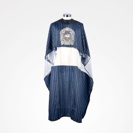 ZZMEN Cape de coupe imperméable à rayures bleues avec fenêtre