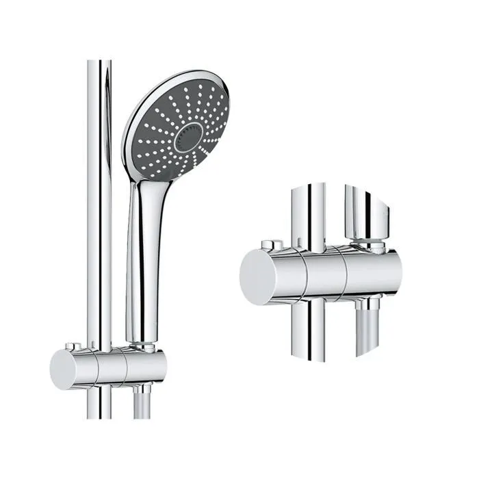 Grohe Colonne de douche thermostatique Vitalio Joy 260 26403001 avec douchette 3 jets, économie d'eau et d'énergie 50%