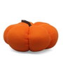 Citrouille décorative en tissu orange 21x10cm pour Halloween de couleur orange