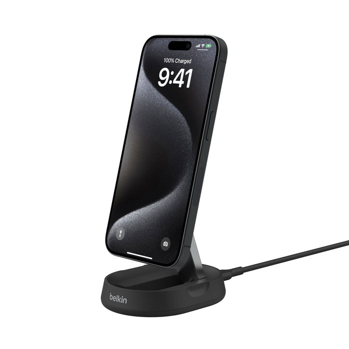 Belkin Support de charge magnétique Qi2 15W - Noir Belkin Support de charge magnétique Qi2 15W - Noir