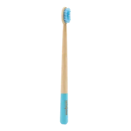 MINIMA ORGANICS Brosse à dents en bambou bleu - Cepillo De Bambu Azul, écologique, dureté moyenne