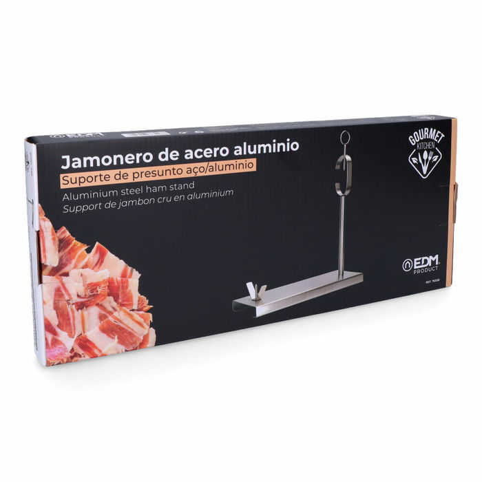 Support à jambon en acier inoxydable EDM Argenté Métal Acier inoxydable Aluminium 40 x 16,5 x 42 cm Support à jambon en acier inoxydable EDM Argenté Métal Acier inoxydable Aluminium 40 x 16,5 x 42 cm
