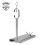 Gourmet Kitchen Jamonero métallique 40 x 16,5 x 42 cm chromé