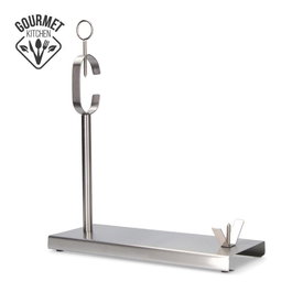 Gourmet Kitchen Jamonero métallique 40 x 16,5 x 42 cm chromé