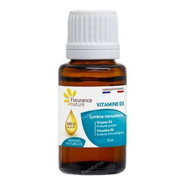 FLEURANCE NATURE Vitamine D3 Flacon Compte-gouttes 15 ml