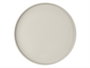 Vessia assiette plate ceramica 26 cm lisse gris (Set de 12)