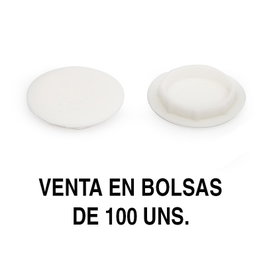 HERRAJES ALK Bouchons pour trous de charnière 18mm Blanc (100 unités)