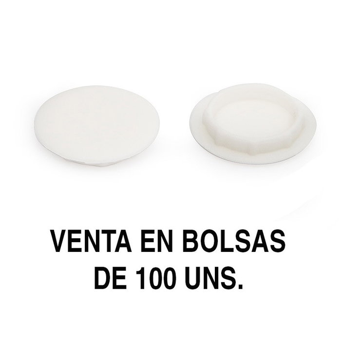 HERRAJES ALK Tapa Ag. 18Mm Blanco (100U) HERRAJES ALK Tapa Ag. 18Mm Blanco (100U)