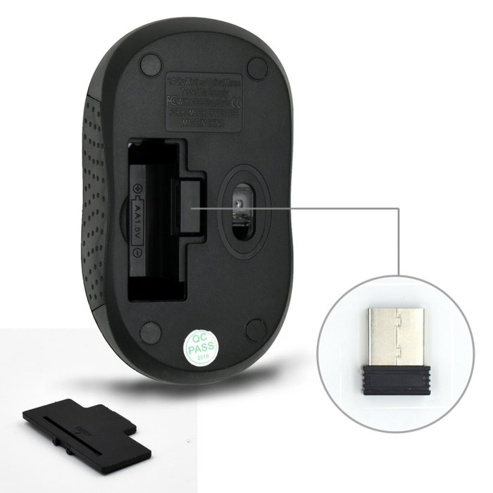 Ewent EW3223 Souris Optique Sans Fil 1000dpi avec Nano Récepteur USB Ewent EW3223 Souris Optique Sans Fil 1000dpi avec Nano Récepteur USB
