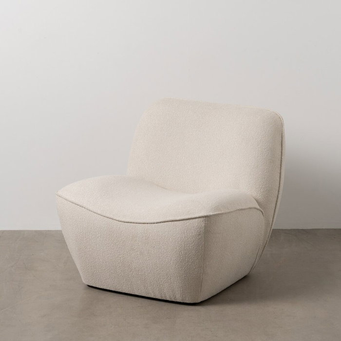BigBuy Home Fauteuil Blanc en Bois MDF et Mousse BigBuy Home Fauteuil Blanc en Bois MDF et Mousse