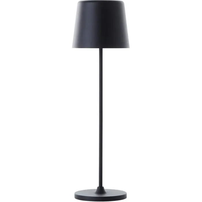 Brilliant Lampe à poser extérieure KAAMI BRILLIANT LED 2W, noir, IP44, rechargeable USB, dimmable, 310 lm, 3000K