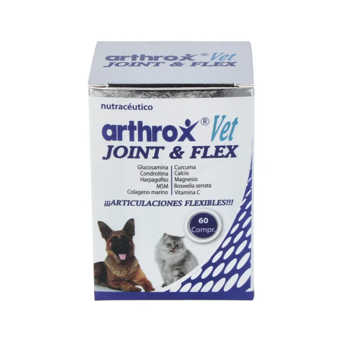 Cumediet Arthrox Vet Joint & Flex 60 Comprimés Chien Chat Articulations Glucosamine Chondroïtine MSM Colagène Cumediet Arthrox Vet Joint & Flex 60 Comprimés Chien Chat Articulations Glucosamine Chondroïtine MSM Colagène