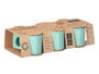 Vessia Set 6 Tasses Café Menthe 100 ml Porcelaine 28.8 x 7 x 12.8 cm (Set de 12)