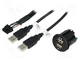PER.PIC. Chargeur USB pour voiture avec 2 ports USB-A