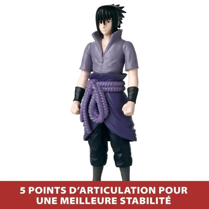Bandai Anime Heroes Figurine articulée Mega 30 cm Sasuke Uchiwa Naruto Shippuden Grande figurine collection