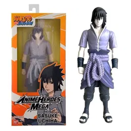 Bandai Anime Heroes Figurine articulée Mega 30 cm Sasuke Uchiwa Naruto Shippuden Grande figurine collection