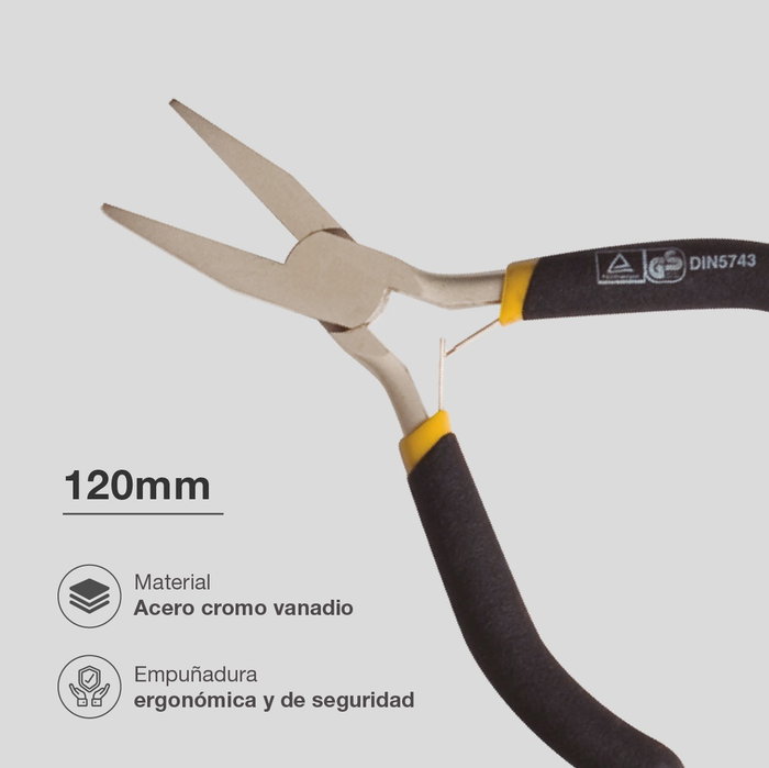 GSC Evolution Mini-Alicate Boca Plana 120mm