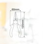 GSC Evolution Mini-Alicate Boca Plana 120mm