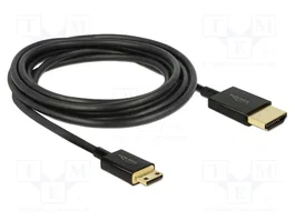 DELOCK Câble HDMI vers mini HDMI 3m Noir