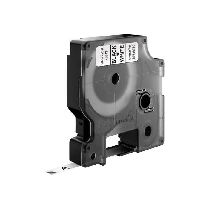 Dymo S0720780 Ruban d'impression 43613 Noir et Blanc pour étiqueteuse
