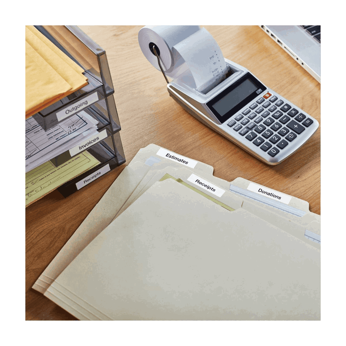 Dymo Ruban d'étiqueteuse 43613 / S0720780, noir sur blanc, pour étiqueteuses Dymo LabelManager