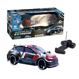 Tachan Coche R/C Rally Extreme 1:16 T01015 - Voiture radiocommandée rallye, échelle 1:16, fréquence 2,4 GHz, vitesse 12 km/h, alimentation 3xAA (non incluses)