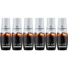 Sodastream - Concentrés Cola Light - Lot de 6 flacons de 440 ml - Jusqu'à 54L de boissons - Idéal pour boissons légères et rafraîchissantes
