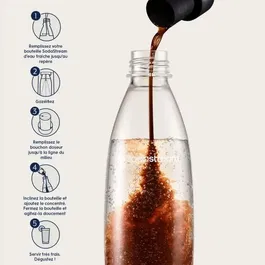 Sodastream - Concentrés Cola Light - Lot de 6 flacons de 440 ml - Jusqu'à 54L de boissons - Idéal pour boissons légères et rafraîchissantes