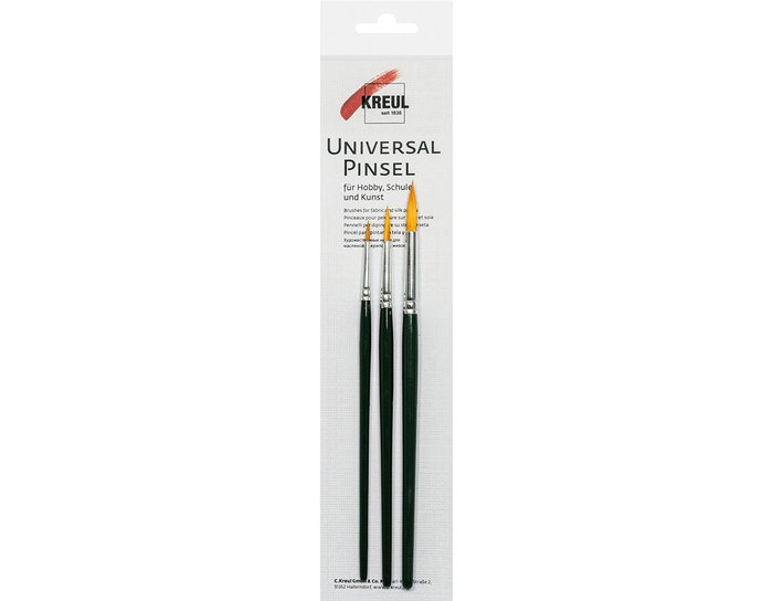 Kreul Set de 3 pinceaux ronds BASIC Kreul Set de 3 pinceaux ronds BASIC