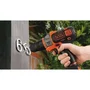 Black+Decker Perceuse visseuse sans fil 18V 2 batteries 1.5Ah chargeur mallette MT218KB-QW