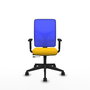 PIQUERAS Y CRESPO Chaise Motilla Synchrone Jaune/Bleu
