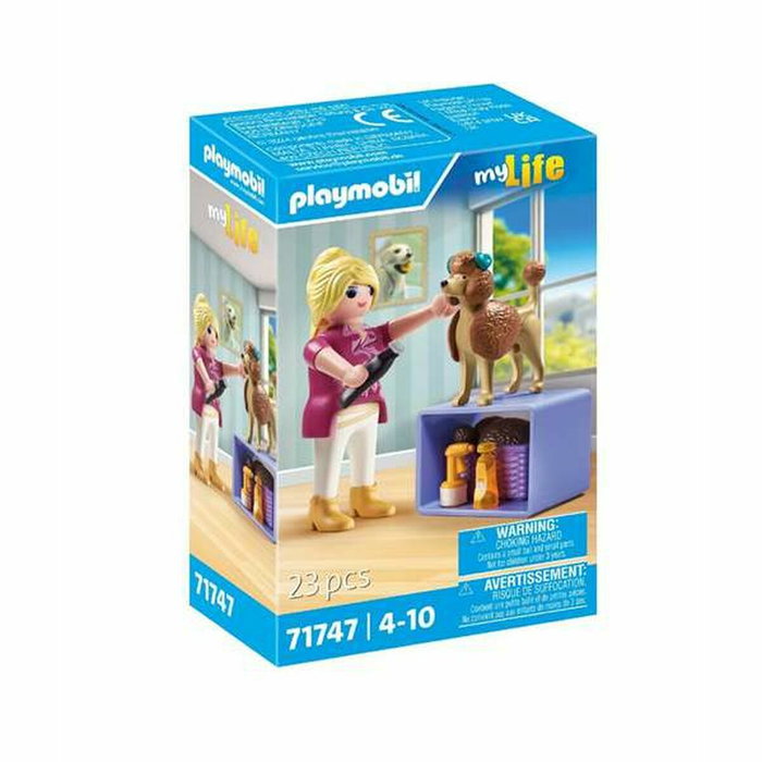 Playmobil Toiletteuse avec caniche et accessoires 71747 My Life