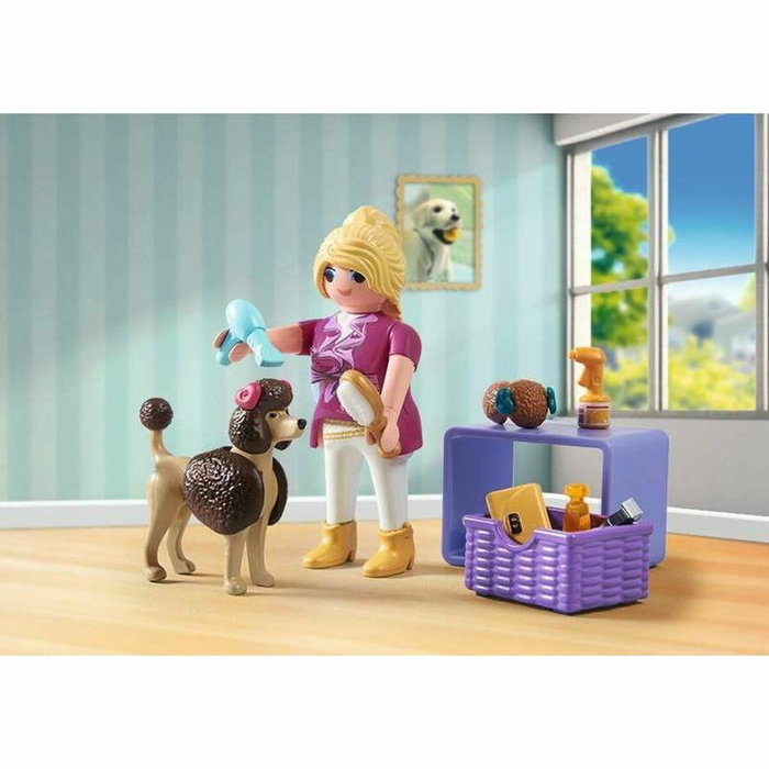 Playmobil Toiletteuse avec caniche et accessoires 71747 My Life