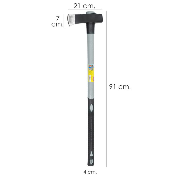 WOLFPACK LINEA PROFESIONAL Masse à tranche avec manche fibre de verre 3 kg